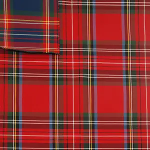 Özel sipariş kırmızı ekose japon tarzı tartan okul üniforması etek madras çocuklar için ekose gömlek 100% pamuk kumaş