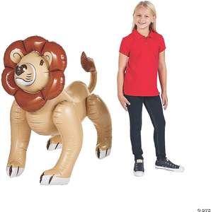 Globo Inflable Gigante de León, Juguete de Animal 3D, Material de PVC, Plegable y Ligero, 48 Pulgadas de Largo, para Decoración de Fiestas - Product Image 4
