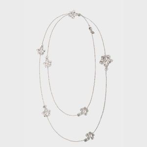 Collana da Donna Lunga con Fiori Tridimensionali a Strati in Bambù e Pietra Naturale, Lusso Leggero, Stile Niche, Catena Sportiva, Regalo - Product Image 5
