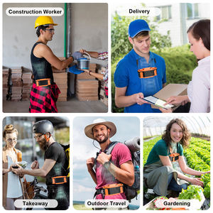 พัดลมพกพาแบบหนีบเอวพร้อมแบตเตอรี่แบบชาร์จได้ 30000mAh และพาวเวอร์แบงค์ 7 ระดับความเร็ว ใช้งานได้นานสูงสุด 32 ชั่วโมง เหมาะสำหรับการ<span class=keywords><strong>ทำงาน</strong></span>กลางแจ้ง - Product Image 6