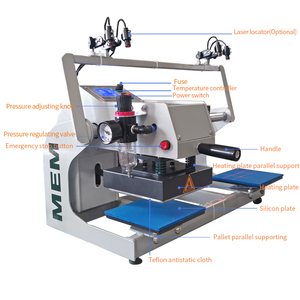 Good Quality China Factory Dual Heat <strong>Press</strong> 15*15 cm Pneumatic Double Station T Shirt <strong>Printing</strong> Heat Pressing Machine - Product Image 5