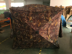 وصول جديد Hotsale 2-3 شخص التمويه الصيد الأعمى الأرض الغزلان الرماية منزل كامو الصيد اطلاق النار <span class=keywords><strong>Bowhunting</strong></span> خيمة - Product Image 4