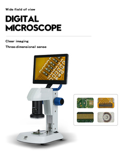 Microscopio Digitale NBHG con Obiettivo 0.7X-4.5X, Ingrandimento 450X, Schermo LED da 9 Pollici Dimmerabile per Sensore CMOS <span class=keywords><strong>3</strong></span>.0MP, IP65 per Ricerca - Product Image 6