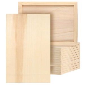 Paquete de 10 paneles de lona de madera de 9x12 pulgadas, tableros de Panel de pintura acunados, tablero de lona de madera, tableros de lona de madera sin terminar - Product Image 1