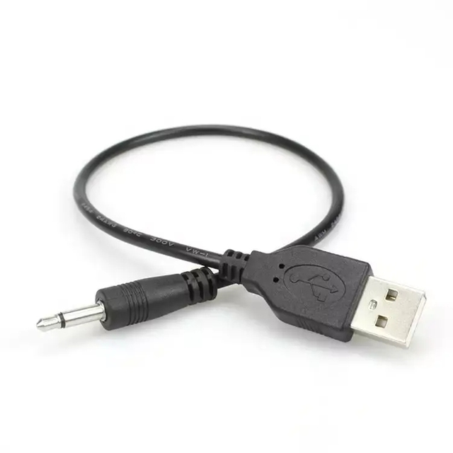 Factory Price USB to 3.5mm Stereo AUX PVC Jacket Audio Adapter Cable for Car MP3/Laptop