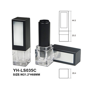Estuche de Lápiz Labial Cuadrado con Espejo, Envase Cosmético de ABS, Tubo de Lápiz Labial de 21.2 mm de Diámetro para Maquillaje, Venta Caliente - Product Image 2