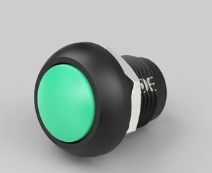 12mm עמיד למים IP65 מתג לחצן ניילון 250V 2A LED מואר בדרך כלל ידית אופנוע פתוחה - Product Image 2