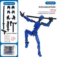 Figurine d'action 3D articulée en plastique, modèle tendance, décoration d'anniversaire porte-bonheur, à assembler, best-seller