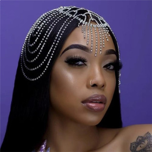 Diseñador mujeres niñas novia exótica <span class=keywords><strong>Cleopatra</strong></span> con cuentas danza del vientre cabeza sombrero accesorio para el cabello tocado para fiesta boda mostrando - Product Image 1