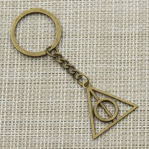 Porte-clés pendentif rotatif Triangle des Reliques de la Mort, personnage <span class=keywords><strong>Harry</strong></span> <span class=keywords><strong>Potter</strong></span>, bijoux, collier, porte-clés - Product Image 6