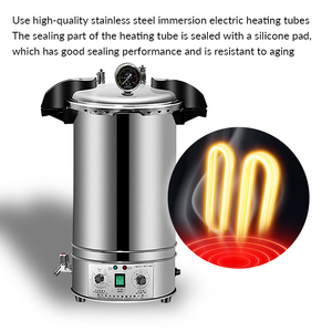 Sterilizzatore a Vapore Industriale Portatile BAXIT 24L in Acciaio Inox, <span class=keywords><strong>Autoclave</strong></span> Rapida - Product Image 3