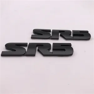 哑光黑色定制汽车3D SR5字母徽章车徽贴纸