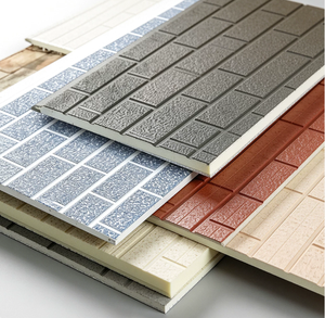 Panel <span class=keywords><strong>de</strong></span> Revestimiento Metálico <span class=keywords><strong>de</strong></span> Alta Resistencia <span class=keywords><strong>de</strong></span> 25 mm, Revestimiento <span class=keywords><strong>de</strong></span> Pared Exterior con Aislamiento Térmico, Panel Sándwich <span class=keywords><strong>de</strong></span> <span class=keywords><strong>Poliuretano</strong></span> Ignífugo <span class=keywords><strong>de</strong></span> Fábrica - Product Image 1