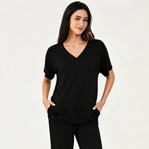 Conjunto de Pijamas de Viscosa de Bambú Personalizados para Mujer, Ropa de Dormir, Ropa de Casa, Conjuntos de Pijamas para Mujer, Venta al por Mayor - Product Image 1