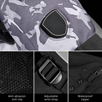 Gants chauffants imperméables à batterie rechargeable 7,4 V 22,2 Wh, compatibles avec les écrans tactiles, pour hommes et femmes, ski, moto