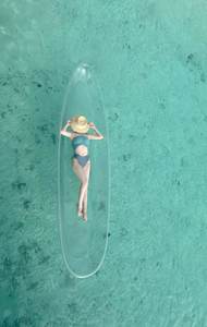 Vente Flash Kayak Lumineux à LED pour 2 Pagayeurs, Matériau <span class=keywords><strong>PC</strong></span> Léger et Durable, Bateau Transparent Idéal pour Sports Nautiques en Toute Saison - Product Image 4