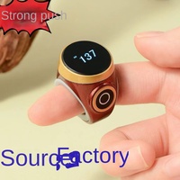 IQIBLA Bague Intelligente Musulmane avec Réveil, Affichage Numérique Android OS, Écran Tactile en Plastique, Étanche IP65, Autonomie de 3 Mois