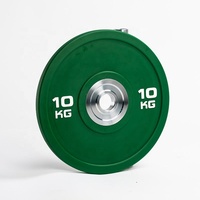 Dinuo Gym Fitness Haltérophilie 2.5kg -25KG Plaques pare-chocs en acier Powerlifting Calibrated Barbell Weight Plate