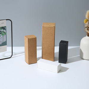 Boîte en carton kraft blanc noir rectangulaire épaisse de haute qualité, boîte d'emballage pour bougies, boîtes cosmétiques vierges avec logo personnalisé - Product Image 3