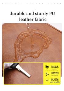 Sac à dos en cuir PU imperméable de haute qualité pour hommes Style Vintage Logo personnalisé fermeture à glissière antivol pour une utilisation été hiver - Product Image 5