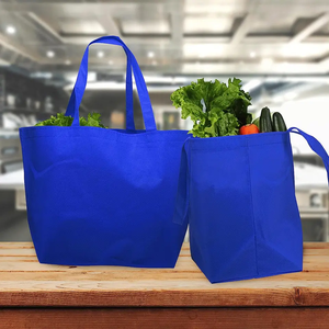 도매 재사용 가능한 맞춤형 재활용 PP 로고가있는 부직포 쇼핑백 - Product Image 4
