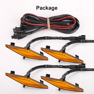 กระจังหน้าแบบมีฝากระโปรงหลังกระพุ้งสำหรับมืออาชีพกระจังหน้าไฟวิ่ง/ไฟตำแหน่งสีเหลืองอำพัน - Product Image 5