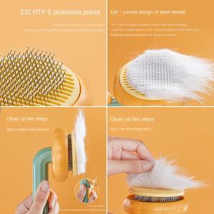 Peine de agujas autolimpiable Pumpkin Comb para gatos, removedor de pelo, peine y cepillo para mascotas, accesorios para gatos - Product Image 3