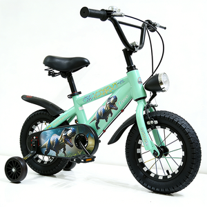 Bicicletta Monovelocità Nera con Pneumatici, Telaio in Acciaio Resistente, Stile Mountain Bike Urbana per Bambini da 2 a 5 Anni - Vendita all'Ingrosso Diretta dalla Fabbrica - Product Image 2
