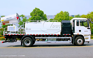 Camion-citerne électrique SHACMAN 15000L pour parcs industriels, pulvérisateur anti-poussière EV - Product Image 4