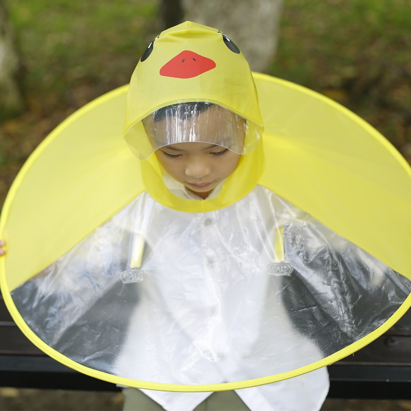 Yellow Raincoat Baby In Duck Raincoat RRSCC Kids Raincoat,Cartoon