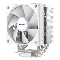 COOLLEO CL-B40S-LITE-H Pendingin Udara untuk Casing Komputer Gaming Generasi ke-14 Core I3-i7 LGA115X/1200/1700/1851 AM4/AM5 TDP 200W