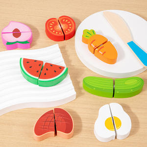 Chechele simulé cuisine fruits légumes planche de bois Puzzle éducatif semblant jouer jouets - Product Image 1