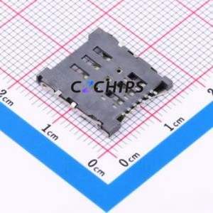 BX-SIM-1.8HJ SIM Card Connector SMD Connector Flip Cover Type Micro SIM Card Card Holder 1.8mm - Product Image 2