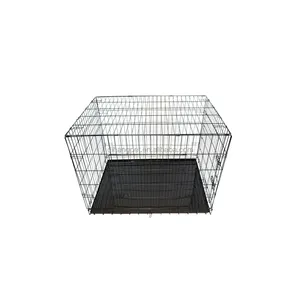 Transporting animals in strong steel wire dog cages