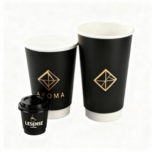 ถ้วยกระดาษฟอยล์สีทองแบบใช้แล้วทิ้งพร้อมฝา PS ขนาด4ออนซ์8ออนซ์12ออนซ์โลโก้ที่กำหนดเอง - Product Image 5