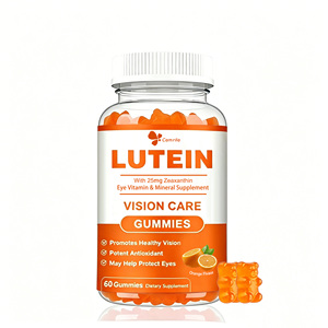 Complément alimentaire en gommes à la luteine et au zéaxanthine, formule OEM, 60 gommes, aide à protéger les yeux grâce à des vitamines antioxydantes puissantes - Product Image 1