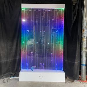 Indoor bubble wall <b>fountain</b> with color changing led light and remote control indoor wall partition - Product Image 4