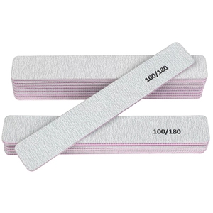 ตะไบเล็บลายม้าลาย 100/180 แบบสี่เหลี่ยมผืนผ้า สำหรับเล็บอะคริลิกยาว - Product Image 1