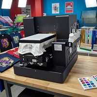 Nouvelle imprimante numérique textile A4 L805 DTF DTG, imprimante jet d'encre, machine d'impression à plat avec plateforme à vide et mélangeur blanc