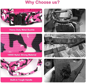 Klip katak logam kunci gesper besar kerah anjing kustom kerah tugas berat untuk pitbully keturunan - Product Image 5