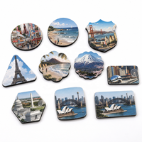 Aimant de réfrigérateur personnalisé en aluminium imprimé par sublimation, léger, pour cadeaux promotionnels et décoration de cuisine