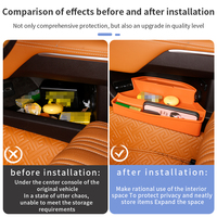 Boîte de rangement dissimulée en silicone sur mesure pour console centrale inférieure, plateau organisateur intérieur pour accessoires de voiture Haval H9