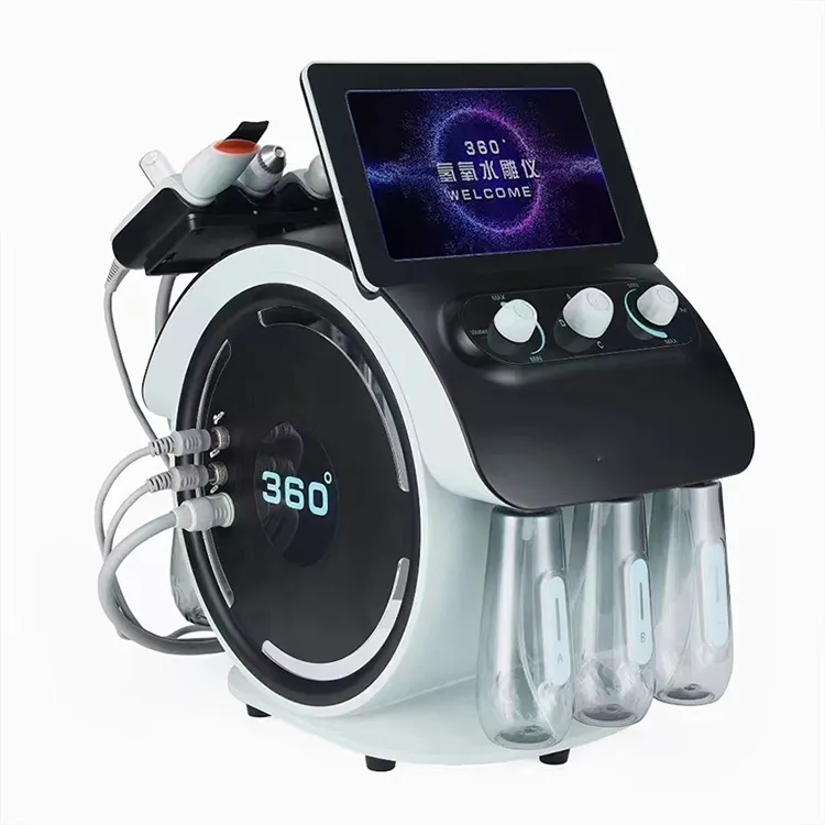 2024 6 In 1 Professional Facial Machine Facial Crystal Microdermabrasion Diamond Beauty Salon Equipment