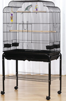 Cage de vol avec support pour perruches, perroquets, inséparables, pinsons, canaris, calopsittes et petits perroquets