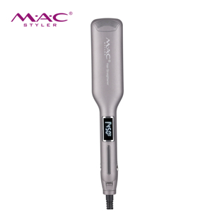 <span class=keywords><strong>Plancha</strong></span> de <span class=keywords><strong>pelo</strong></span> gruesa y ancha MAC, <span class=keywords><strong>plancha</strong></span> plana, el <span class=keywords><strong>mejor</strong></span> profesional con pantalla LCD, función de iones negativos de titanio, Etiqueta Privada - Product Image 1