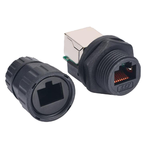 8P 24awg <span class=keywords><strong>Rj45</strong></span> Rechte Waterdichte Ethernet Cat5 Cat6 Kabel Connector Voedingskabel Koper Contact Met Nylon Behuizing - Product Image 4