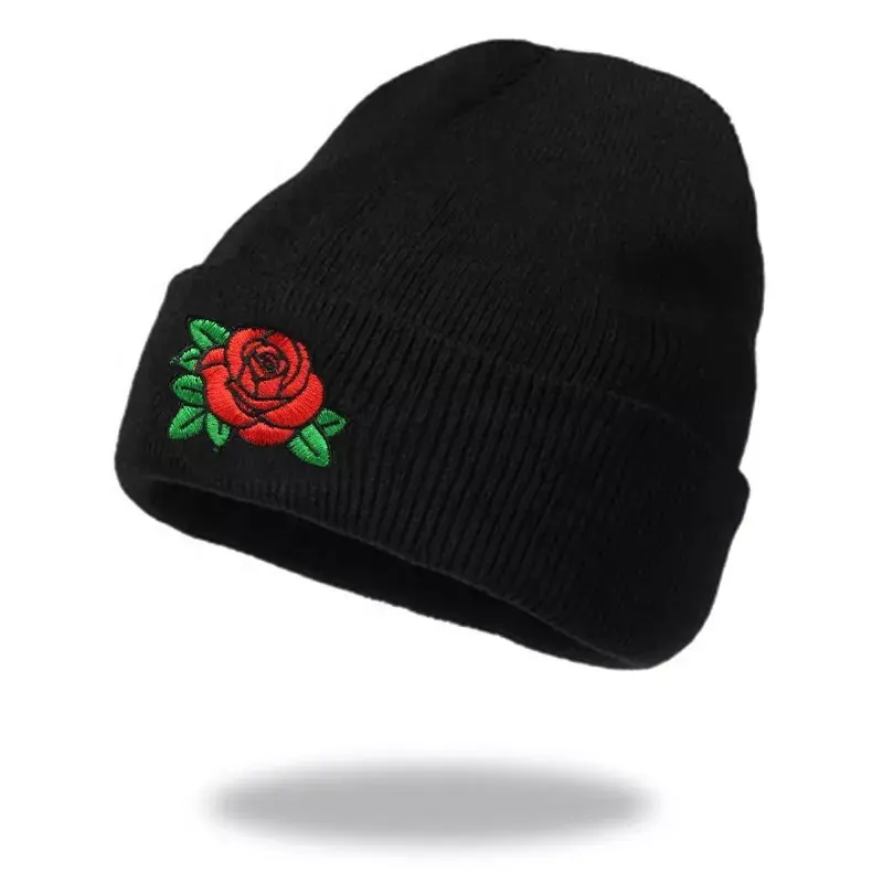 Logo personnalisé, réglage élastique, acrylique super élastique, logo personnalisé doux femme et homme, bonnet en tricot super élastique