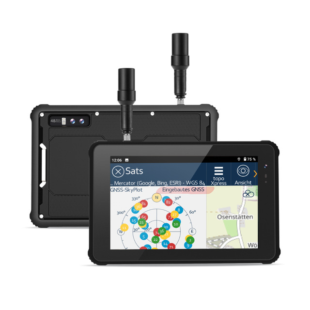 New H81 MTK Octa Core 2.6GHz 5G WiFi 8+256GB Industrial Android 14 RTK GPS Survey Equipment Rugged Tablet