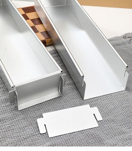 Stampo rettangolare a forma di tiramisù torta di formaggio Mousse torta teglia con divisori superficie anodizzata stampo per torta in alluminio - Product Image 5