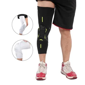Sport Elastic <b>Compression</b> Full Long Leg EVA Silicone Pad Running Volleyball <b>Knee</b> Sleeve <b>Support</b> Custom Logo - Product Image 2